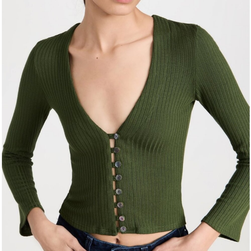 Reformation Gellar Knit Top
